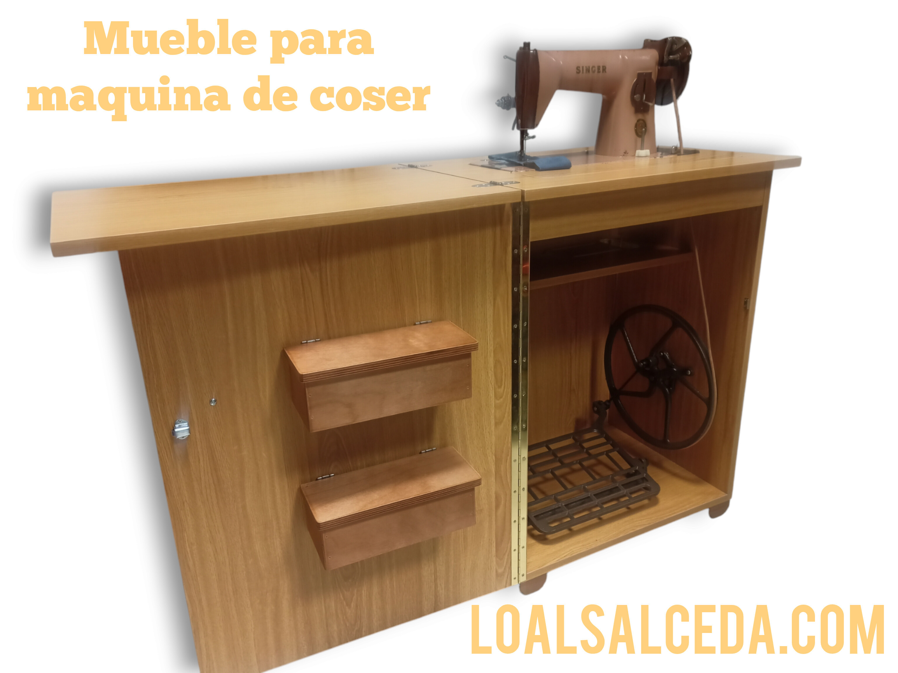 Mueble maquina de coser